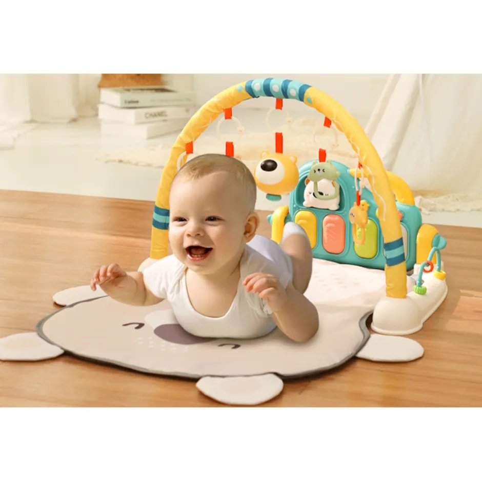 Cute Bear Groen Multifunctioneel Speelkleed met Speelboog|Eco Toys Sale