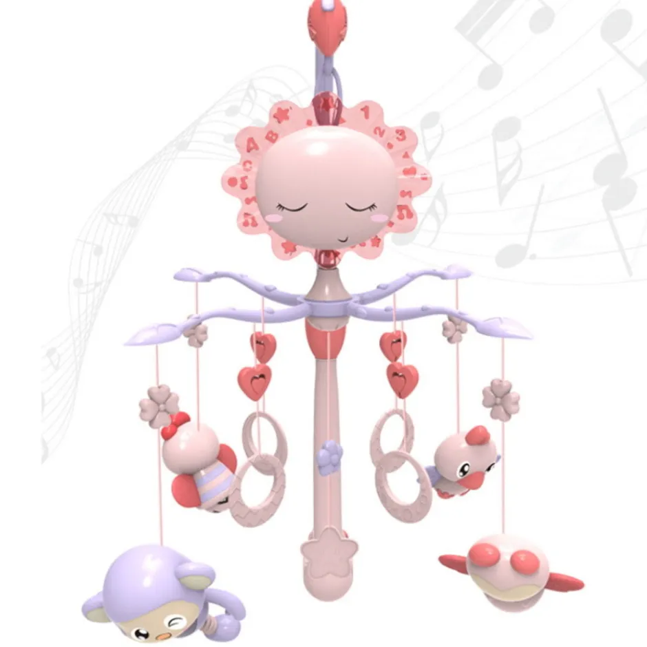 Eco Toys Flower Valley Roze Muziekmobiel< Babykameraccessoires
