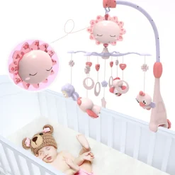 Eco Toys Flower Valley Roze Muziekmobiel< Babykameraccessoires