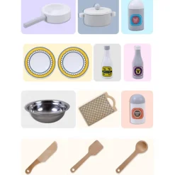 Eco Toys Grijs Moderne Houten Kinderkeuken< Houten Keukens En Winkels