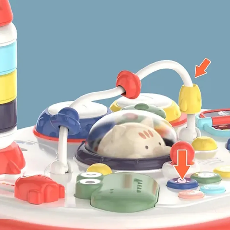 Eco Toys Multi Puzzel Speeltafel met Licht en Muziek< Interactief Speelgoed
