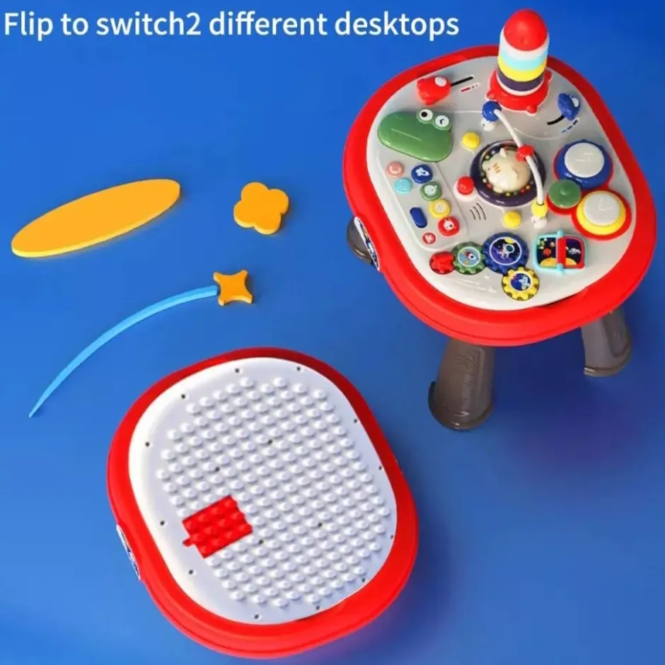 Eco Toys Multi Puzzel Speeltafel met Licht en Muziek< Interactief Speelgoed