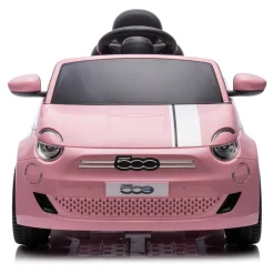 Roze Elektrische Fiat 500 Kinderauto|Eco Toys New
