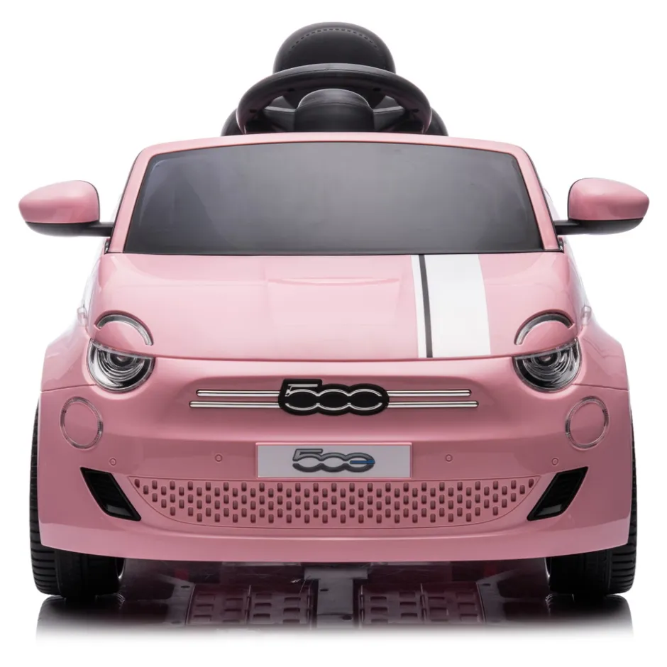 Roze Elektrische Fiat 500 Kinderauto|Eco Toys New