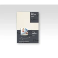 Elegance Hoeslaken Jersey Katoen Stretch 35cm Hoge Hoek - ivoor 120/130/140x200cm< Slapen