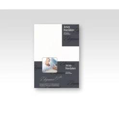 Elegance Hoeslaken Jersey Katoen Stretch 35cm Hoge Hoek - wit 80/90x190/200cm< Slapen