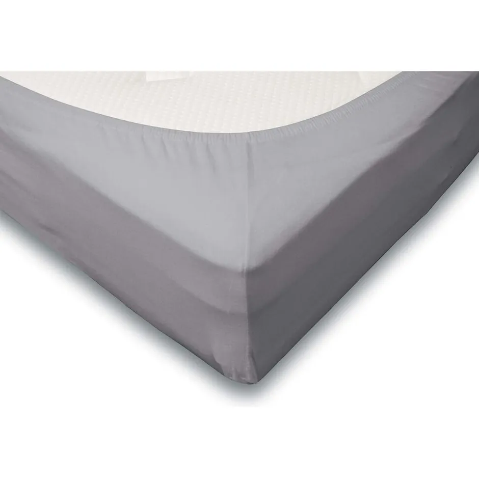 Hoeslaken Jersey Katoen Stretch 35cm Hoge Hoek - licht grijs 180x200cm|Elegance Best