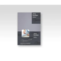 Elegance Hoeslaken Jersey Katoen Stretch 35cm Hoge Hoek - licht grijs 80/90x190/200cm< Slapen