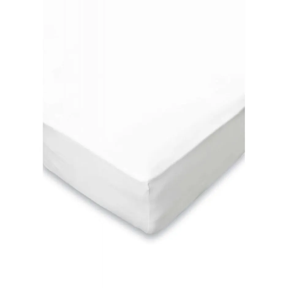 Elegance Hoeslaken Jersey Katoen Stretch 35cm Hoge Hoek - wit 140x210/220cm< Slapen