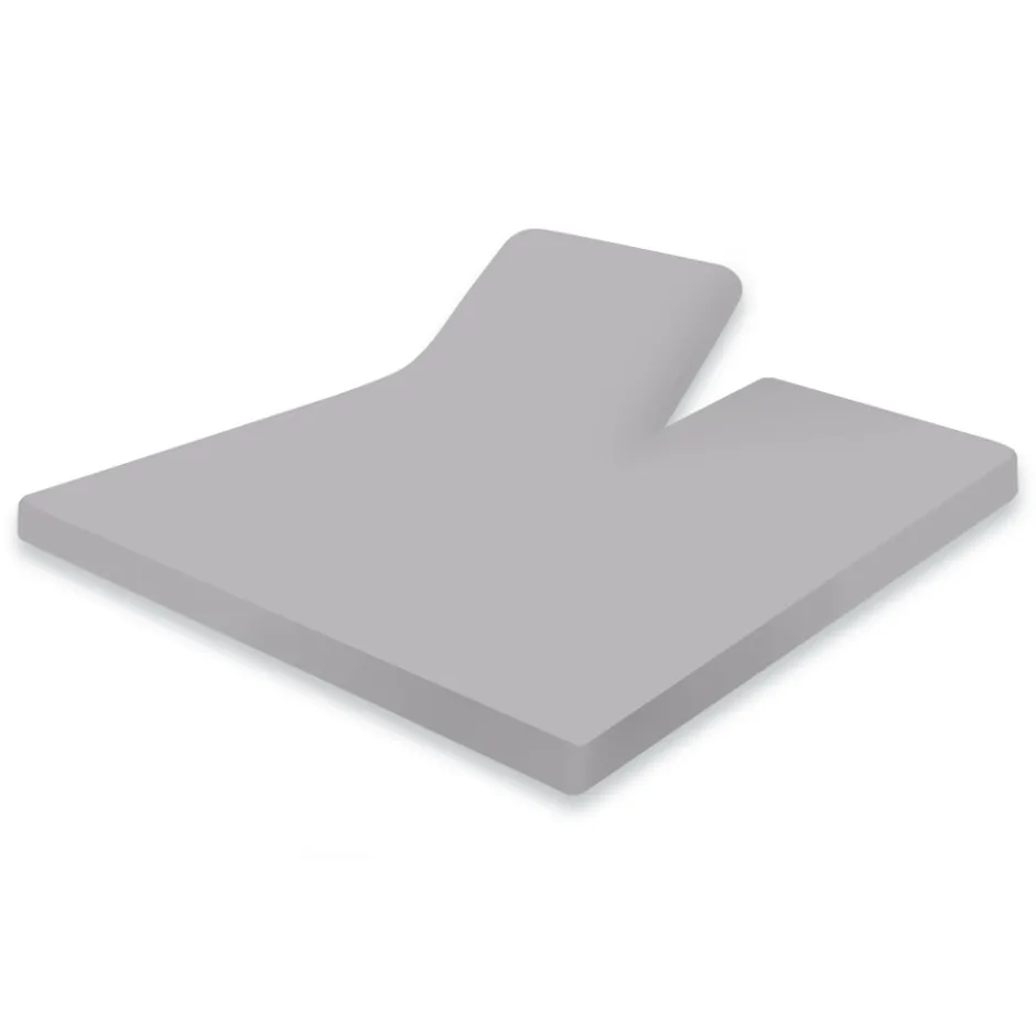 Elegance Splittopper Hoeslaken Jersey Katoen Stretch - licht grijs 160x200cm< Slapen