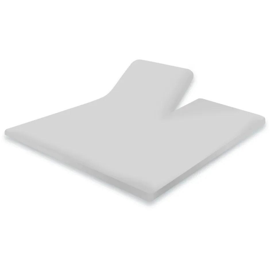 Elegance Splittopper Hoeslaken Perkal Katoen - licht grijs 160x200cm< Slapen