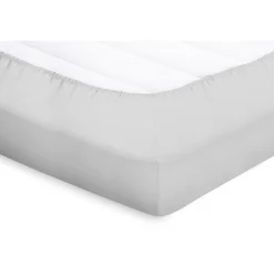 Elegance Splittopper Hoeslaken Perkal Katoen - licht grijs 180x210/220cm< Slapen