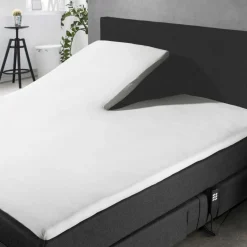 Splittopper Hoeslaken Jersey Katoen Stretch - wit 180x210/220cm|Elegance Outlet