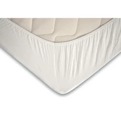 Elegance Topper Hoeslaken Jersey Katoen Stretch - wit 180x210/220cm< Slapen