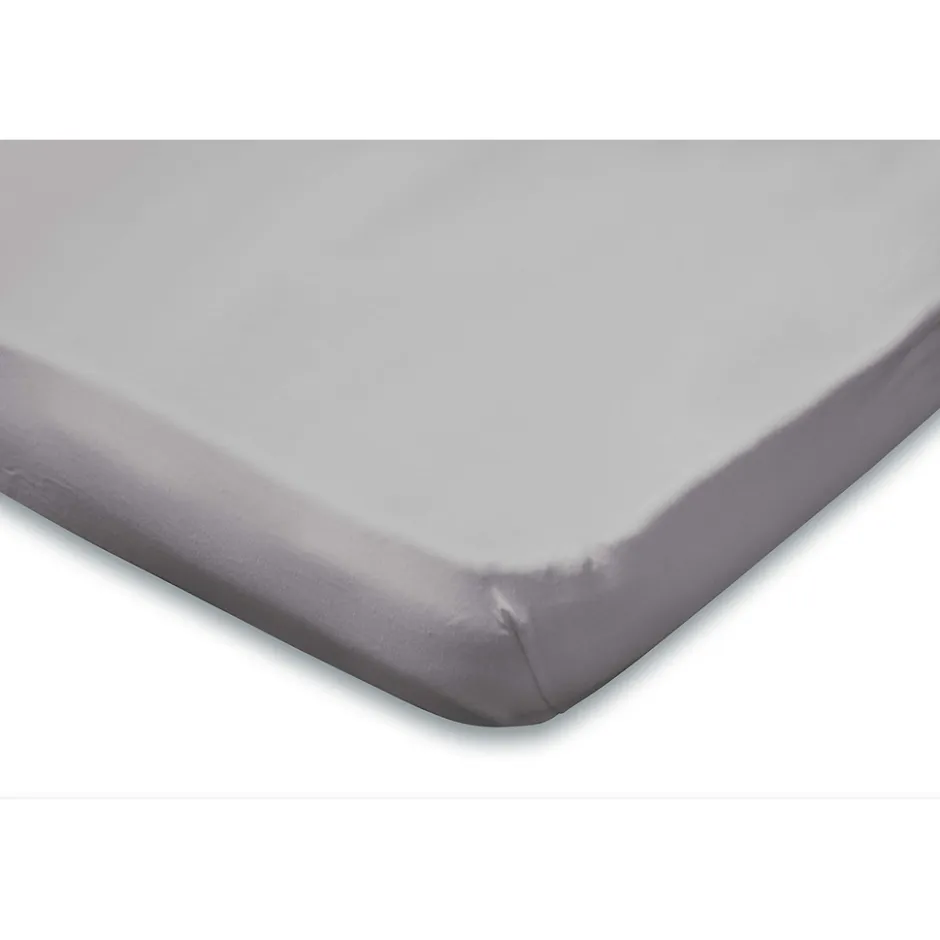 Topper Hoeslaken Jersey Katoen Stretch - licht grijs 120/130/140x200cm|Elegance Discount