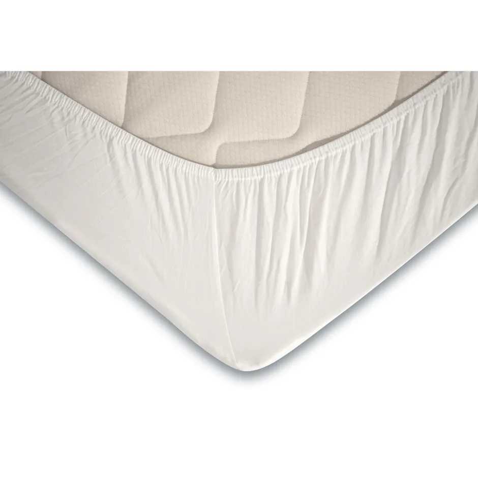 Elegance Topper Hoeslaken Jersey Katoen Stretch - wit 180x200cm< Slapen
