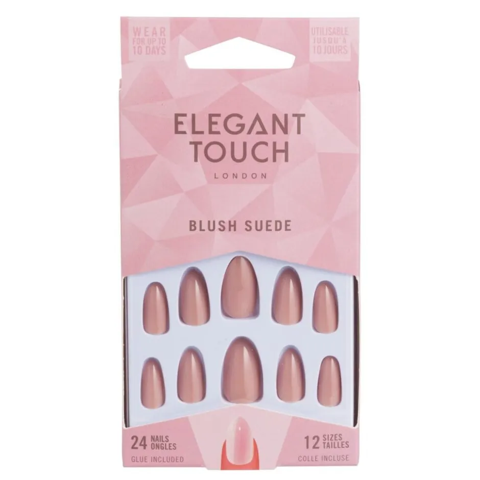Overig Elegant Touch Blush Suede Kunstnagels< Nagelverzorging