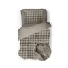 Eleganzzz Dekbedovertrek Shiny Bubble Pom Pom Flanel Fleece - beige 140x200/220cm| Outlet