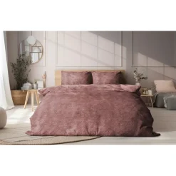 Eleganzzz Dekbedovertrek Flanel Fleece - old rose 140x200/220cm| Best