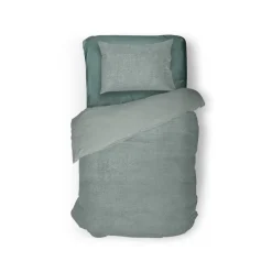 Eleganzzz Dekbedovertrek Teddy Pluche - jade 140x200/220cm< Slapen