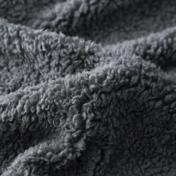 Eleganzzz Dekbedovertrek Teddy Pluche - anthracite 140x200/220cm< Slapen