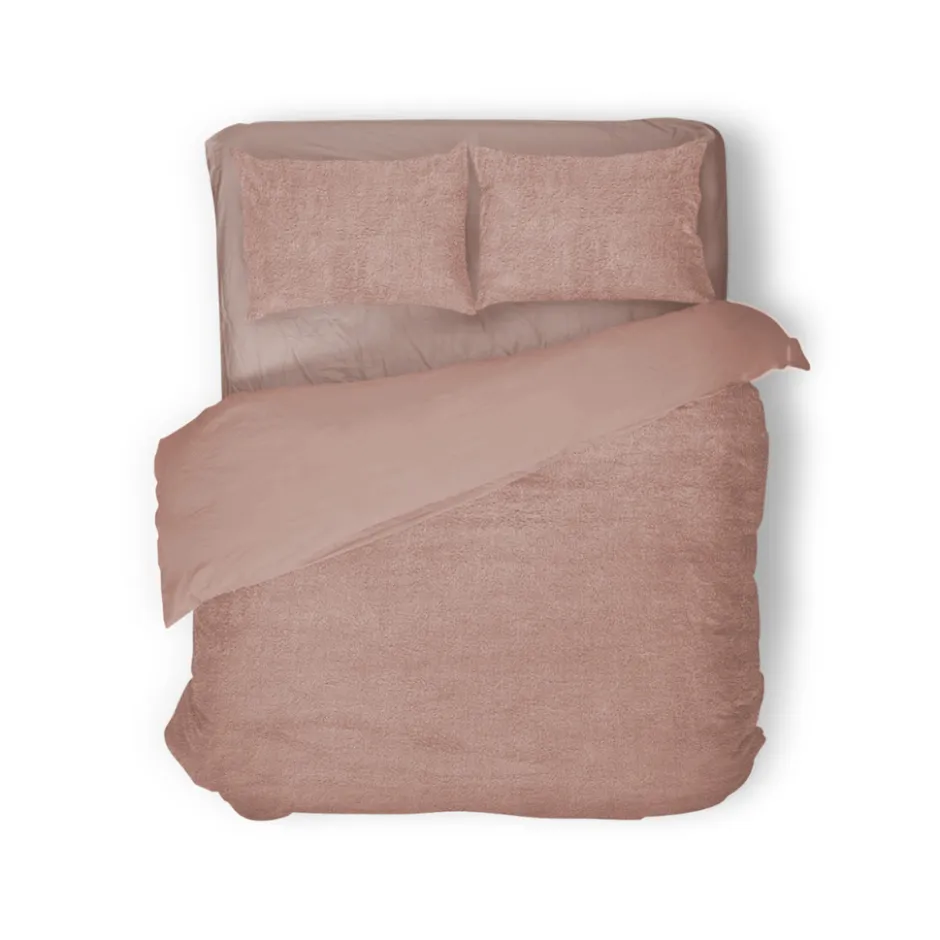 Eleganzzz Dekbedovertrek Teddy Pluche - light pink 240x200/220cm| New