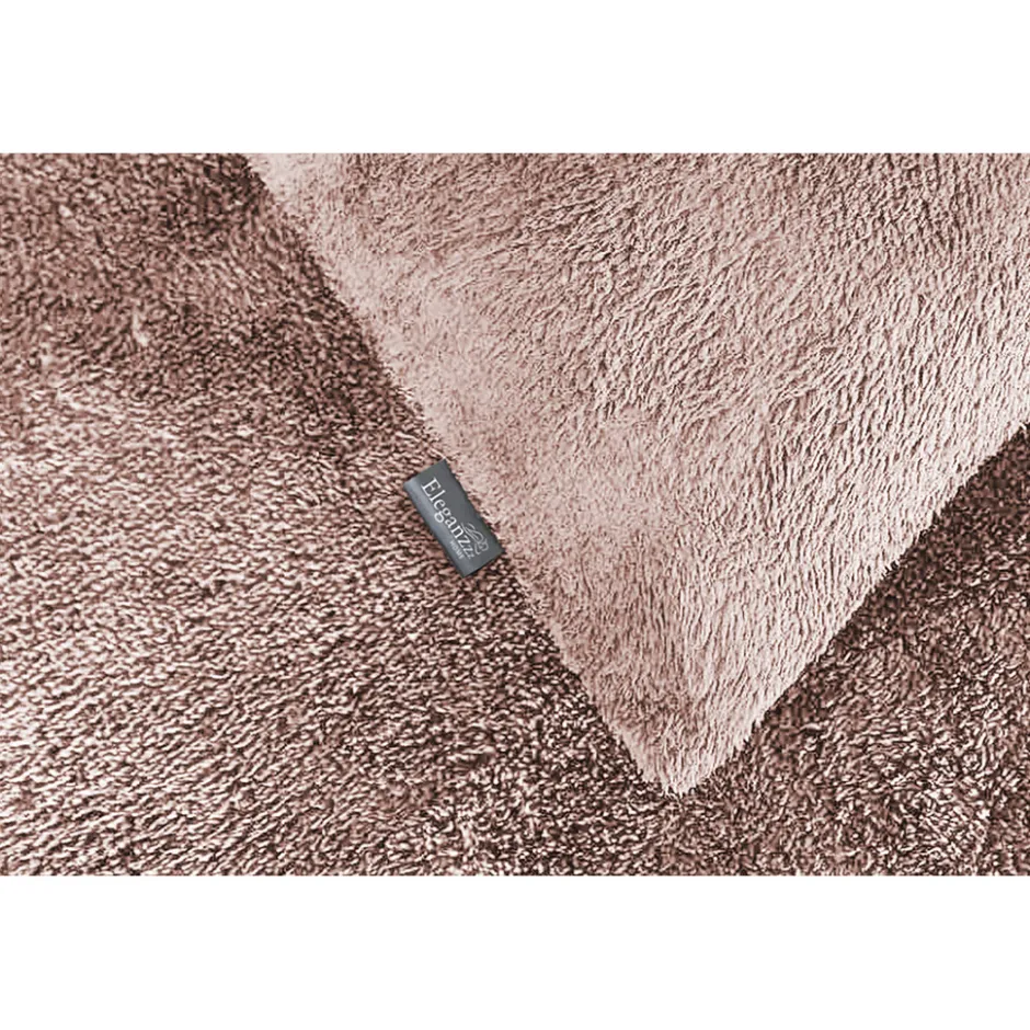 Eleganzzz Dekbedovertrek Teddy Pluche - light pink 240x200/220cm| New