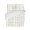 Eleganzzz Dekbedovertrek Bubble Pom Pom Rabbit Fur - off white 240x200/220cm< Slapen