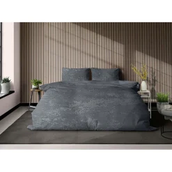 Eleganzzz Dekbedovertrek 3D Embossed Velvet Wave - dark grey 200x200/220cm| Hot