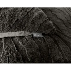 Eleganzzz Dekbedovertrek Jacquard Rabbit Fur - taupe grey 240x200/220cm< Slapen