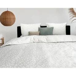 Eleganzzz Dekbedovertrek Micro Mink Leopard - off white 140x200/220cm| Clearance