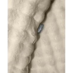 Eleganzzz Dekbedovertrek Bubble Pom Pom Rabbit Fur - sand 140x200/220cm| Sale