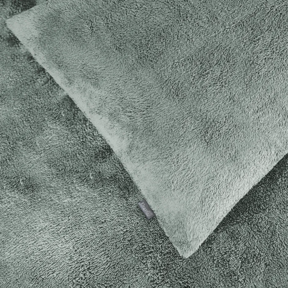 Eleganzzz Dekbedovertrek Teddy Pluche - jade 200x200/220cm| Best