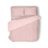 Eleganzzz Dekbedovertrek Teddy Rib Fleece - light pink 200x200/220cm< Slapen