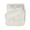 Eleganzzz Dekbedovertrek Jacquard Rabbit Fur - off white 240x200/220cm< Slapen