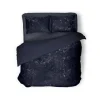Eleganzzz Dekbedovertrek Crushed Velvet - royale blue 200x200/220cm| Sale