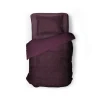 Eleganzzz Dekbedovertrek Teddy Pluche - bordeaux 140x200/220cm< Slapen