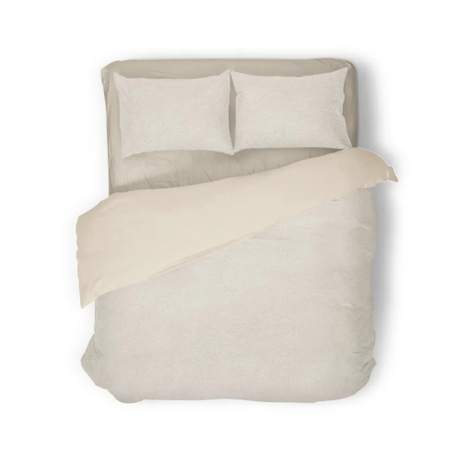 Eleganzzz Dekbedovertrek Teddy Pluche - off white 200x200/220cm< Slapen