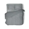 Eleganzzz Dekbedovertrek Teddy Rib Fleece - dark grey 200x200/220cm< Slapen