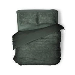 Eleganzzz Dekbedovertrek Teddy Pluche - bottle green 240x200/220cm< Slapen