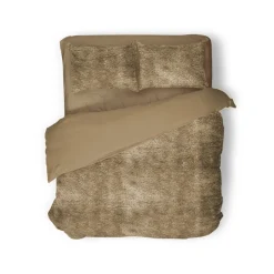Eleganzzz Dekbedovertrek Flanel Fleece - gold 240x200/220cm< Slapen