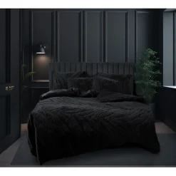 Eleganzzz Dekbedovertrek Jacquard Rabbit Fur - black 240x200/220cm| Online
