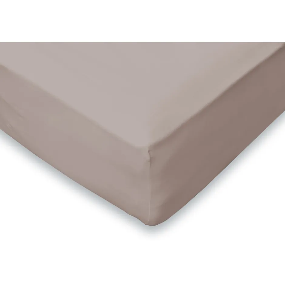 Eleganzzz Hoeslaken Flanel 35cm Hoekhoogte - taupe 90x200cm| New