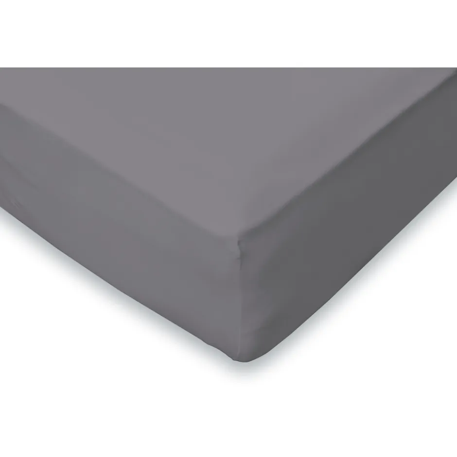 Eleganzzz Hoeslaken Flanel 35cm Hoekhoogte - antraciet 80x200cm| Outlet