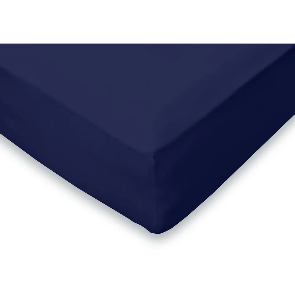 Eleganzzz Hoeslaken Flanel 35cm Hoekhoogte - blauw 180x200cm< Slapen