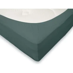 Eleganzzz Hoeslaken Flanel 35cm Hoekhoogte - groen 80x200cm< Slapen