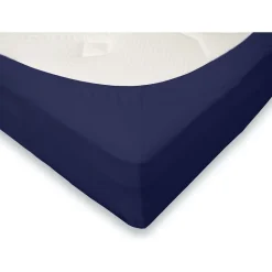 Eleganzzz Hoeslaken Flanel 35cm Hoekhoogte - blauw 140x200cm< Slapen