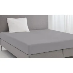 Eleganzzz Hoeslaken Jersey Katoen Stretch 35cm Hoge Hoek - licht grijs 120/130/140x200cm| Sale