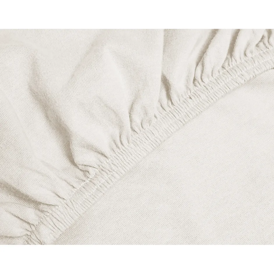 Eleganzzz Hoeslaken Jersey Katoen Stretch 35cm Hoge Hoek - ivoor 90x210/220 - 100x200< Slapen