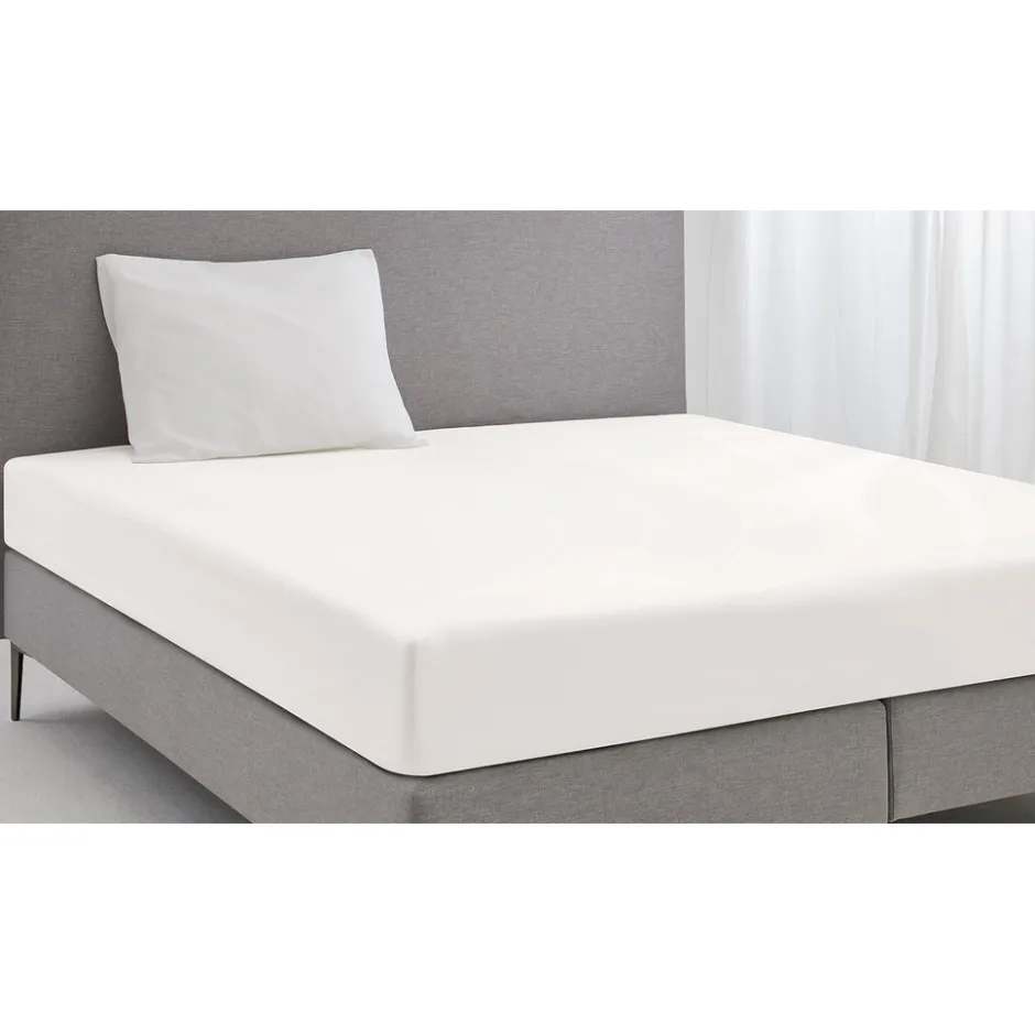 Eleganzzz Hoeslaken Jersey Katoen Stretch 35cm Hoge Hoek - ivoor 180x210/220cm - 200x200cm< Slapen